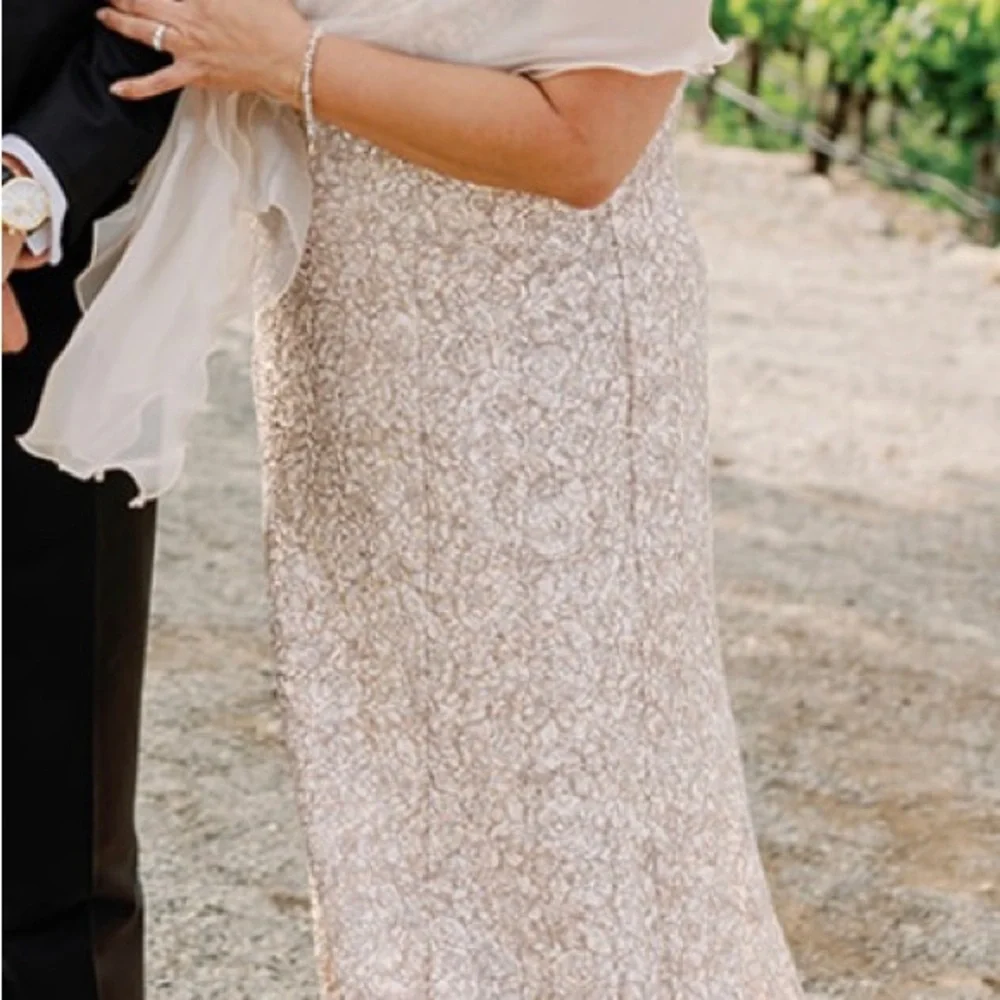 Alex Evenings Womens Long Sleeveless Dress with Custom Etsy Shawl - Picture 5 of 7